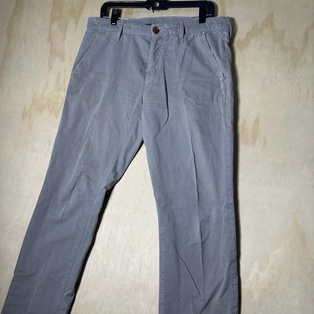 True Religion Rocco Tailored‎ Overdye Twill Jeans Pants Gray Button Fly 32X32